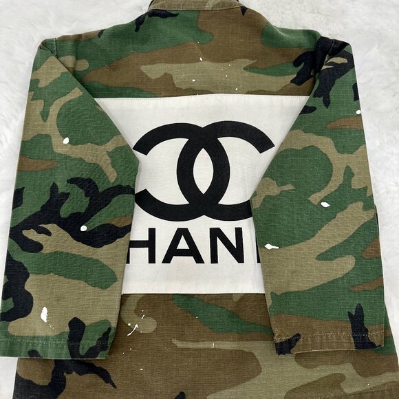 Camo Jacket with Graphic Back Patch - Picture 10 of 11